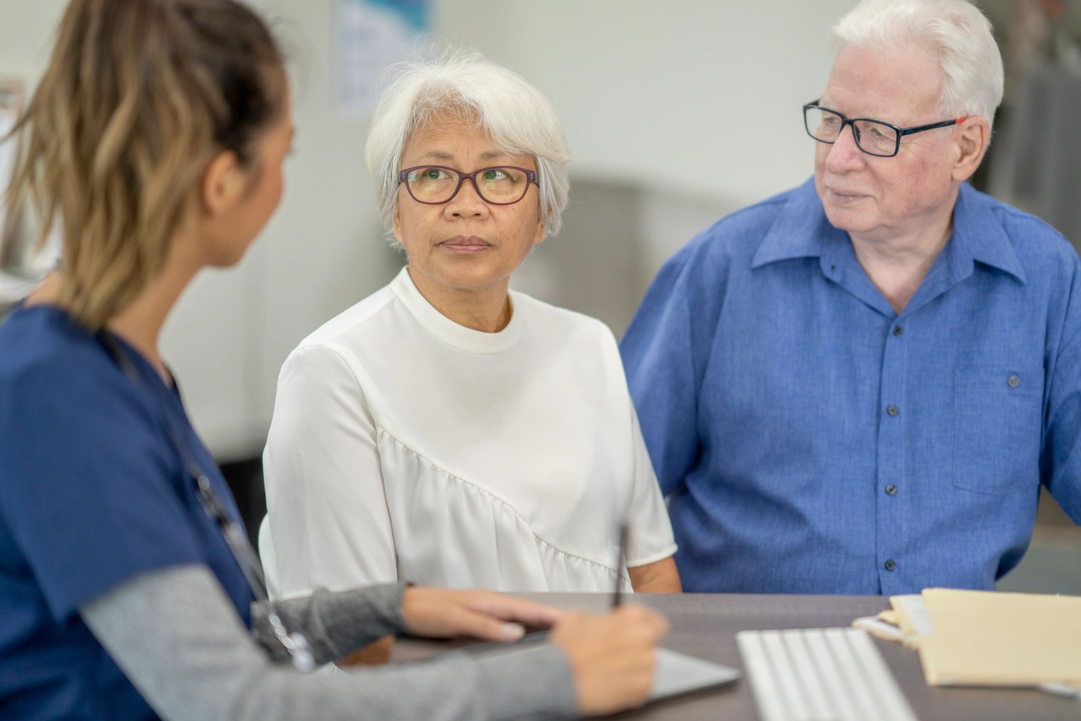 Happy senior client testimonial